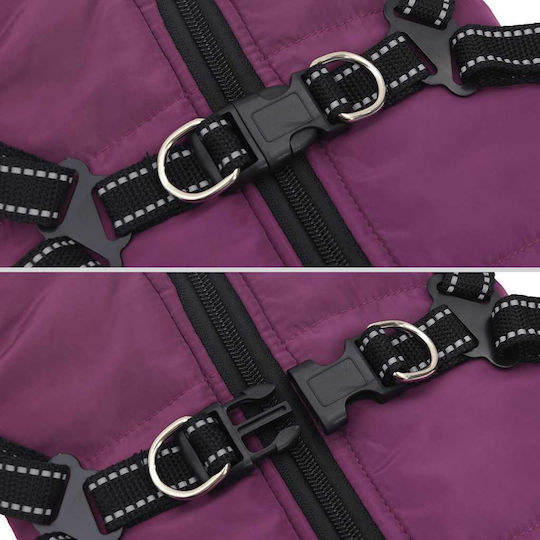 vidaXL Purple Dog Coat