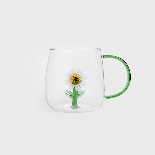 Homla Sunflower Κούπα Γυάλινη Διάφανη 400ml Homla Sunflower Κούπα Γυάλινη Διάφανη 400ml