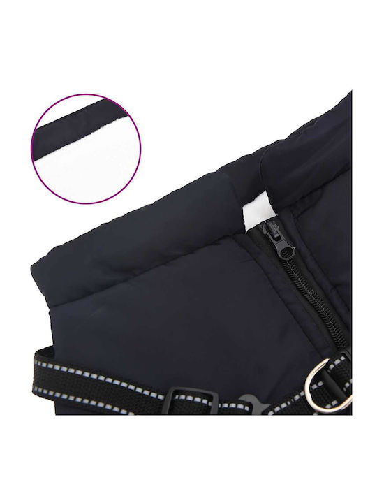 vidaXL Black Dog Coat
