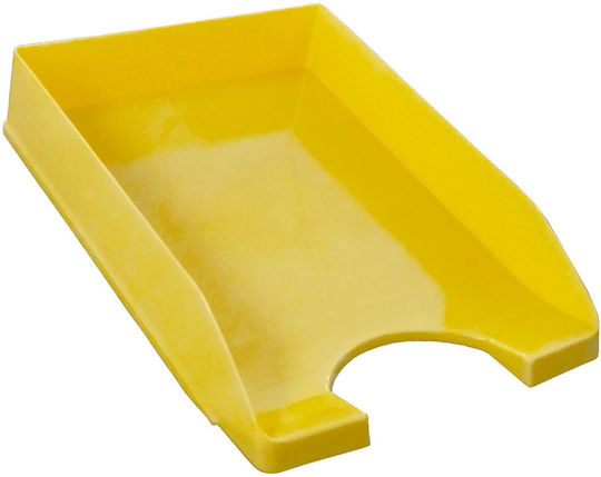 Metron Plastic Filing Tray Yellow 16x35x6.5cm
