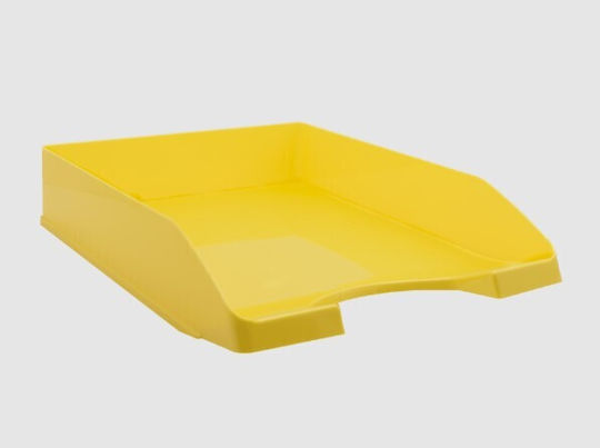 Metron Plastic Filing Tray Yellow 16x35x6.5cm