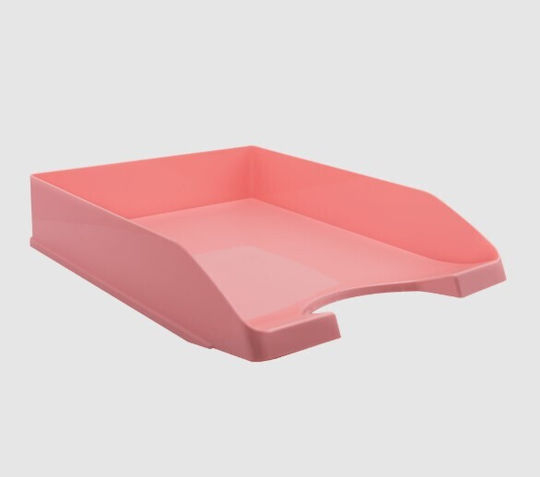 Metron Plastic Filing Tray Pink 35x26x6.5cm