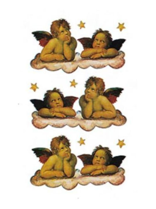 BSB Χριστουγεννιάτικα Aufkleber CHRISTMAS BSB GLITTER ANGELS 8x12cm.