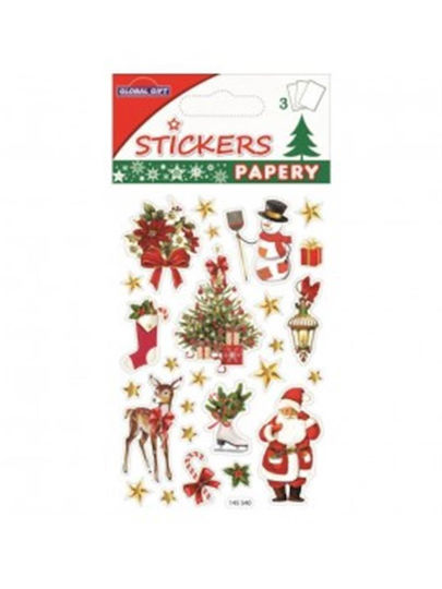 Global Gift Crăciun Autocolante Papery Christmas Stickers 8x13cm.