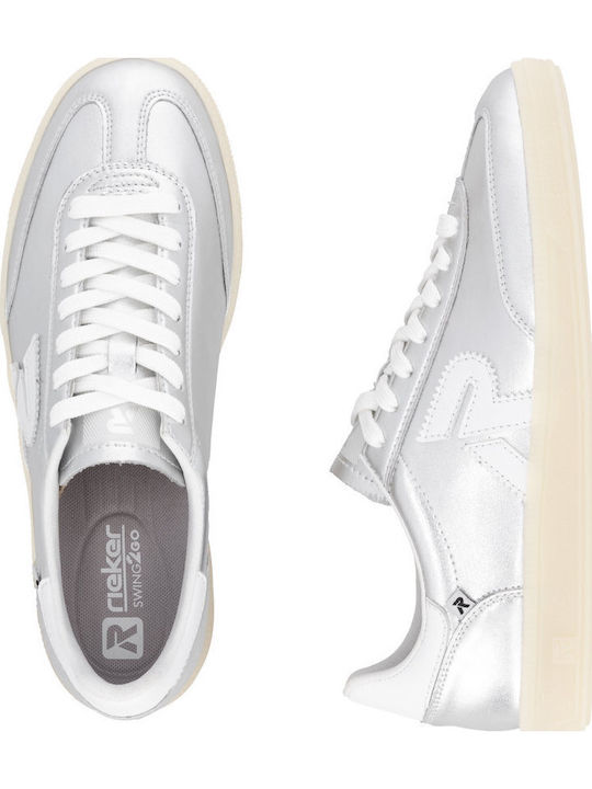 Γυναικεία Ανατομικά Sneakers Ασημί