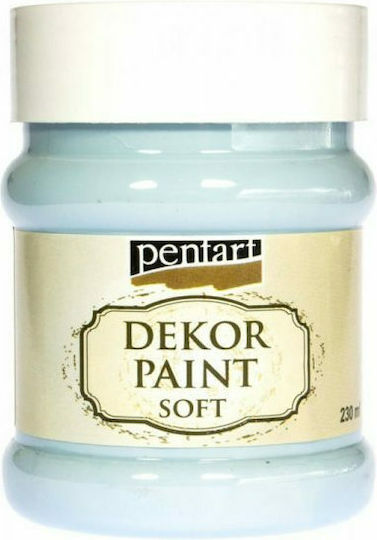 Kreide Dekor Softfarbe 230ml Pentart Eisblau