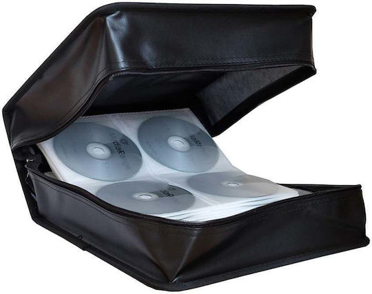 MediaRange Husă Portabilă CD & DVD BOX95 Synthetic Leather Black 400 Sloturi