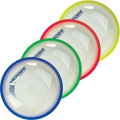 Aerobie Superdisc Frisbee Plastik mit Durchmesser 25 cm Gelb