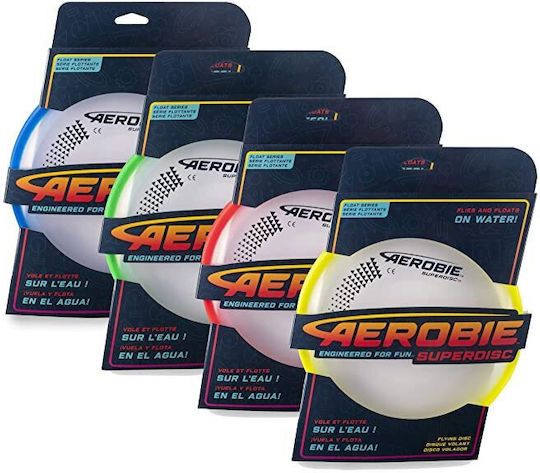 Aerobie Superdisc Frisbee Plastik mit Durchmesser 25 cm Gelb