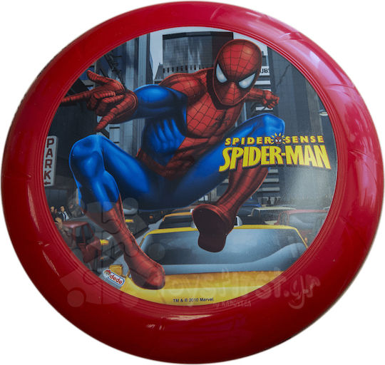 John Spider-Man Frisbee Πλαστικό Κόκκινο με Διάμετρο 23 εκ.