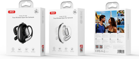 XO G36 Open Ear Bluetooth Handsfree Ακουστικά με Θήκη Φόρτισης Μαύρα