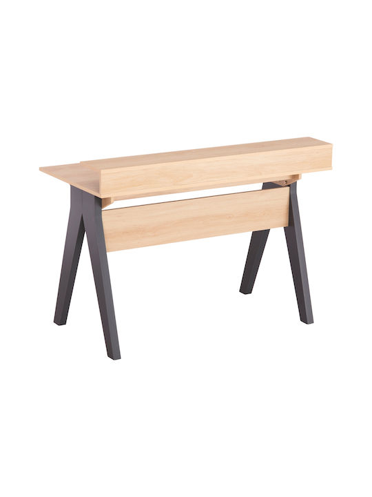Birou Rexin Din Lemn Sonama-Gri 120x59x75cm
