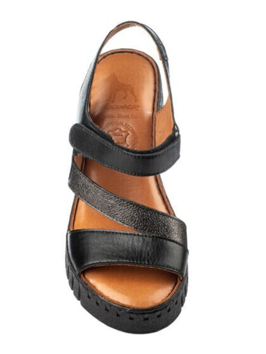 Leder Sandalen Schwarz