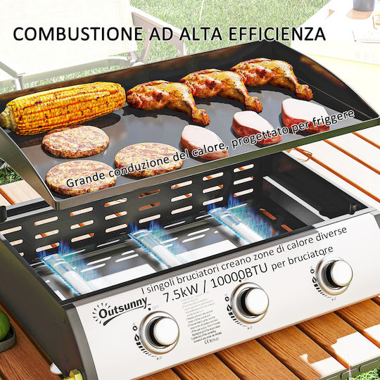 Outsunny Plită comercială 7.5kW