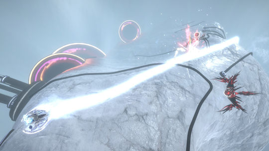 Curved Space Switch Game