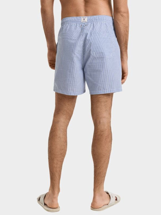 Men's Swimwear Shorts Light Blue Striped