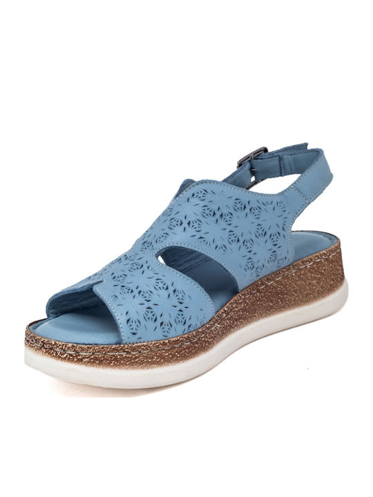 Anatomische Damenplattformen Blau