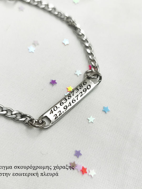 Theodora's Jewellery Bracelet Id From Stainless Steel Jt-B281-000-Silver