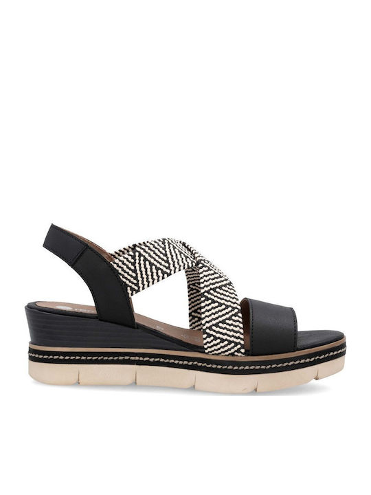 Anatomic Women's Leather Ankle Strap Platforms Black