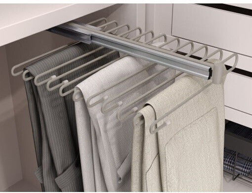 Emuca Wardrobe Hanger for Pants Metallic Gray 223-7017849STO 1pcs