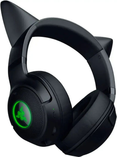 Razer Kraken Kitty V2 Wireless / Wired Over Ear Headphones with 40 hours of Operation Black