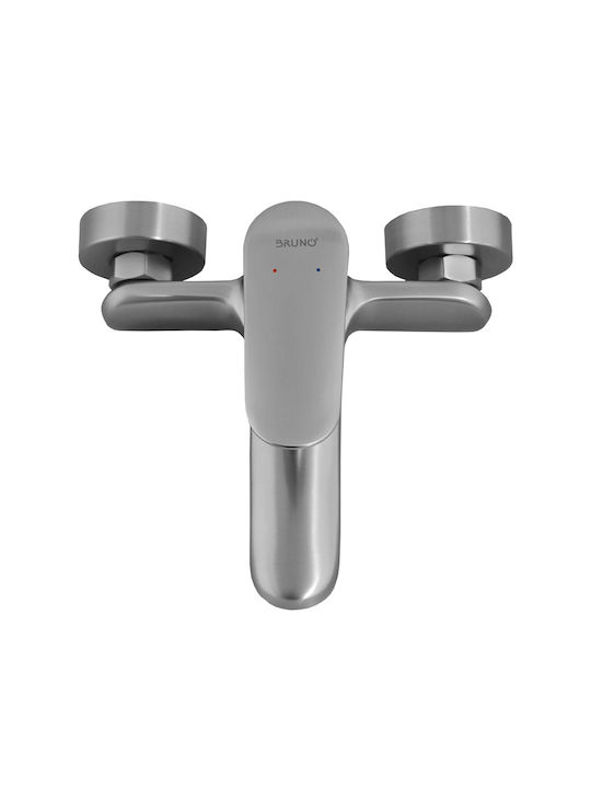 Bruno Mischung Bade- / Duscharmatur Badewanne Silber