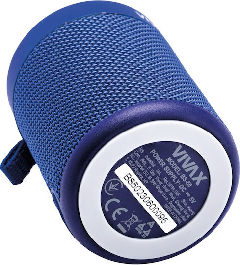 Vivax BS-50 Ηχείο Bluetooth 5W με Ραδιόφωνο και Διάρκεια Μπαταρίας έως 4 ώρες Μπλε
