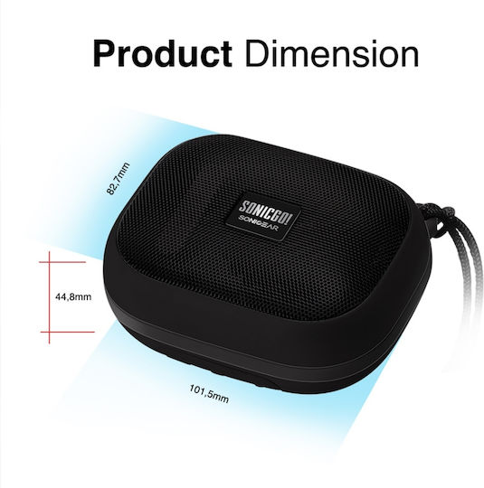 Sonic Gear SonicGo!101 Aqua Waterproof Bluetooth Speaker 10W with Radio and Battery Life up to 5 hours Pink