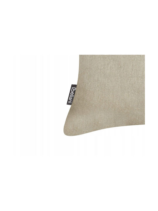 Beliani Sofa Cushion Lumarko Made of 100% Cotton Beige Gray 45x45 cm