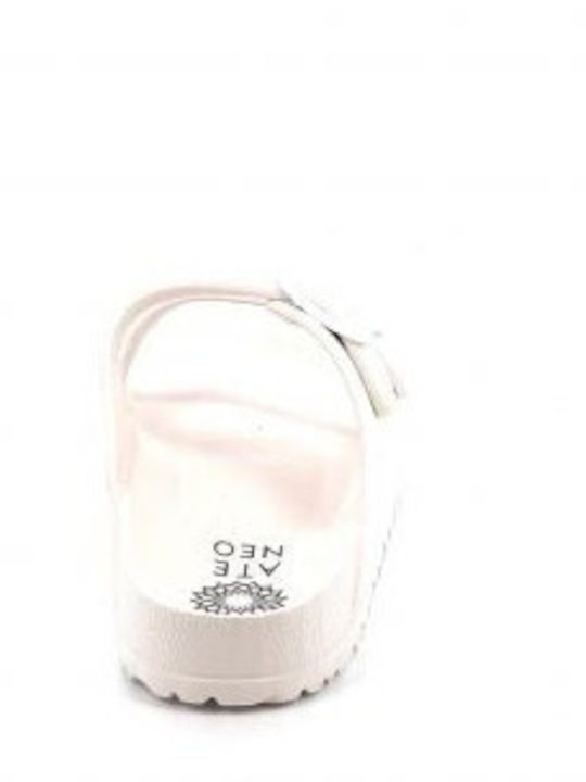 Flip Flops In Sandal Style In White Colour