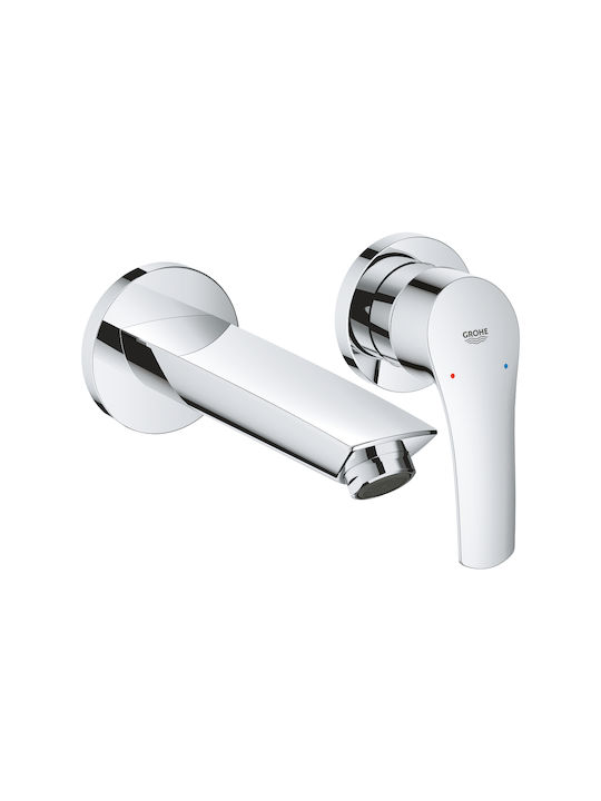 Grohe Set Mischer, Handbrause & Duschkopf für Wandmontage für für Waschbecken Silber