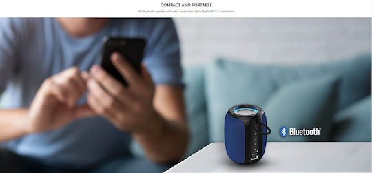 Genius SP-915BT Ηχείο Bluetooth 5W με Διάρκεια Μπαταρίας έως 6 ώρες Μαύρο
