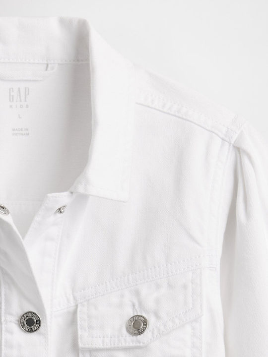 Παιδικό Τζιν Μπουφάν Κοντό Off White