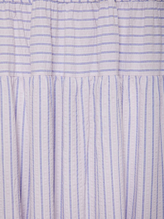 Sommer Maxi Abendkleid Off-Shoulder Dahlia Lila