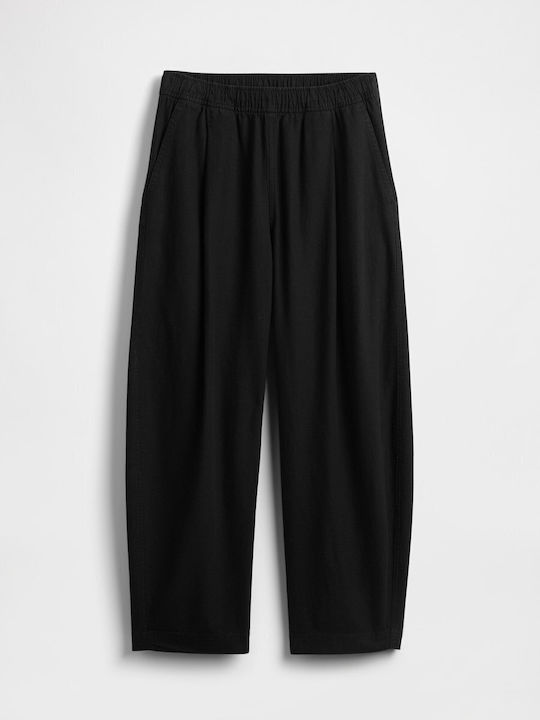 Women's Linen Trousers Black