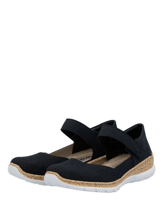 Damen Ballerinas in Blau Farbe