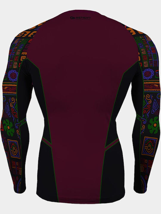 Athlon Herren Langärmlig T-Shirt 135-1759 für Jiu-Jitsu Silber