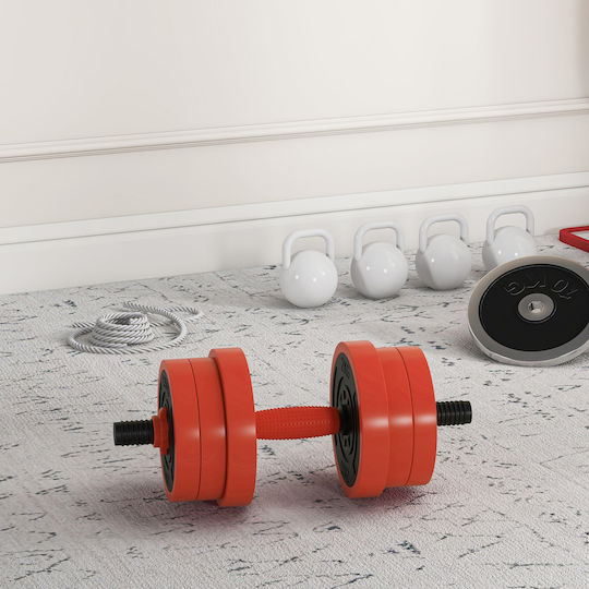 Sportnow Αλτήρες Σετ με Μπάρα Συνολικού Βάρους 20kg