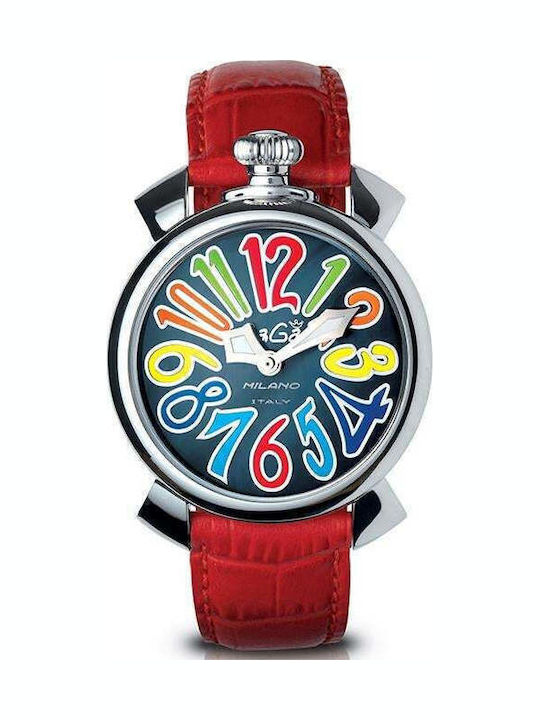 Gaga Milano Uhr Batterie mit Lederarmband