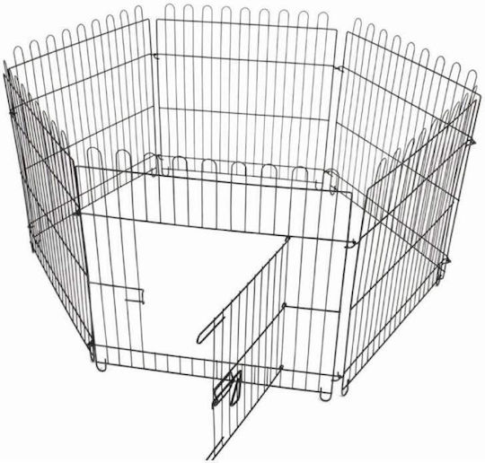 Small Foldable Park Dog made of Metal in Black Color 61 x 61 x 61cm
