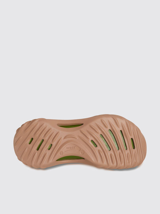 Crocs Echo Ανδρικά Σαμπό Καφέ
