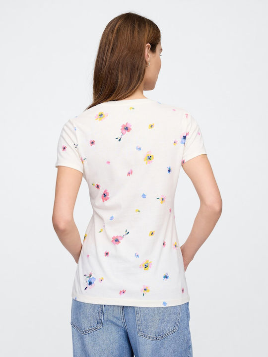Women's Crop T-shirt Floral Floral Mix