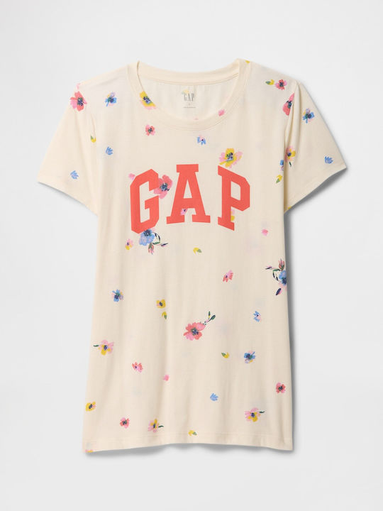 Women's Crop T-shirt Floral Floral Mix