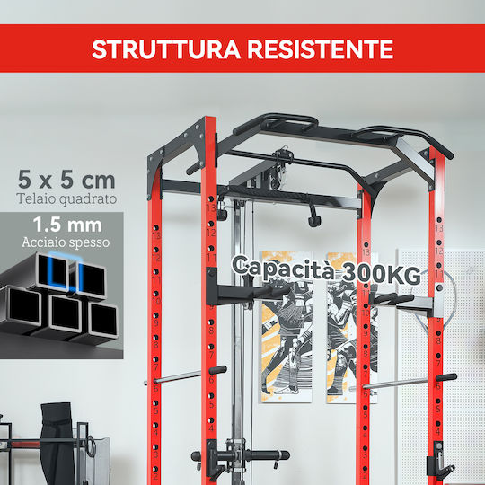 Sportnow Power Rack mit Gewichten