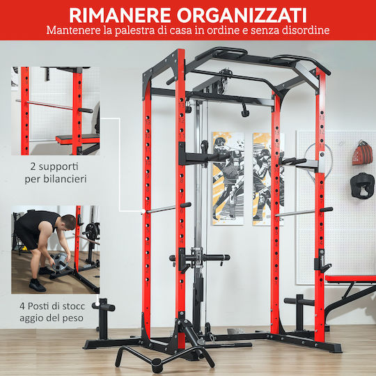 Sportnow Power Rack mit Gewichten