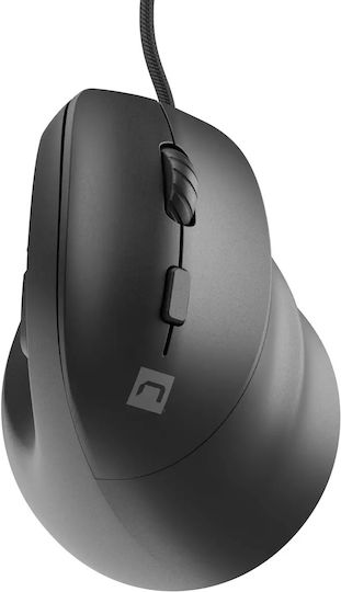 Natec Crake 2 Pro С кабел Ергономичен Мишка Черен