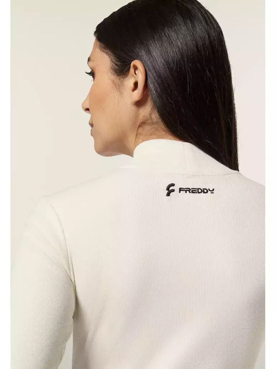 Freddy Long-sleeve Ribbed Bodysuit A Polo Neck
