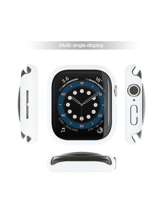 Apple Watch Series Plastic Case with Glass in White color for Apple Watch Series 10 46mm