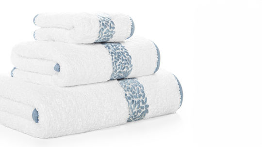 Valeria Home Handtuch Malone 30x50εκ. Blau Gewicht 800gr/m²