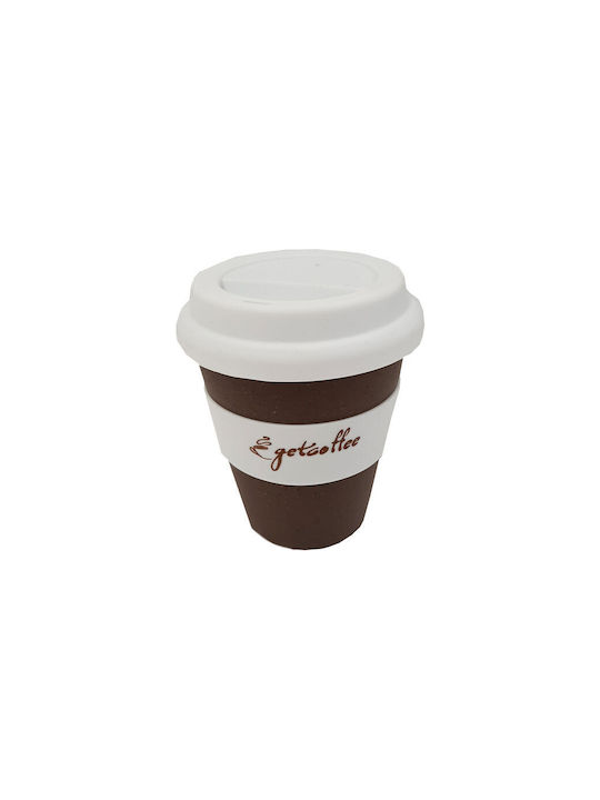 Getcoffee Glas Kaffee/Freddo / Weißwein / Wasser aus Glas in Braun Farbe 350ml